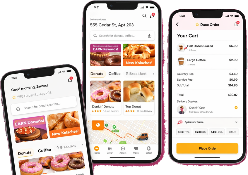 DonutDash mobile app